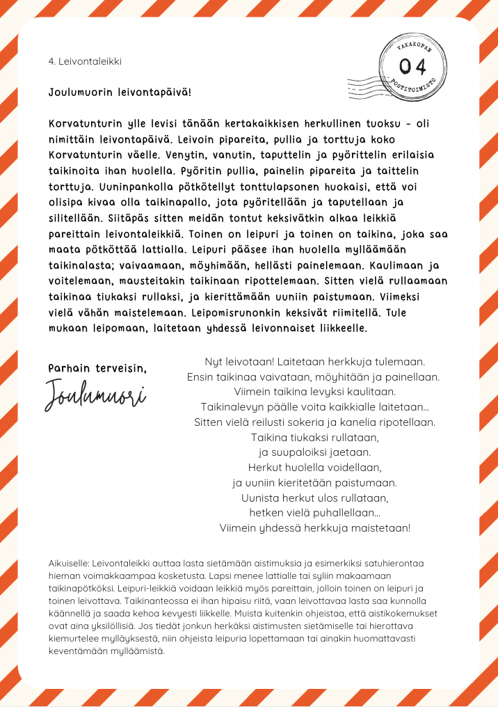 Leikkijoulukalenteri